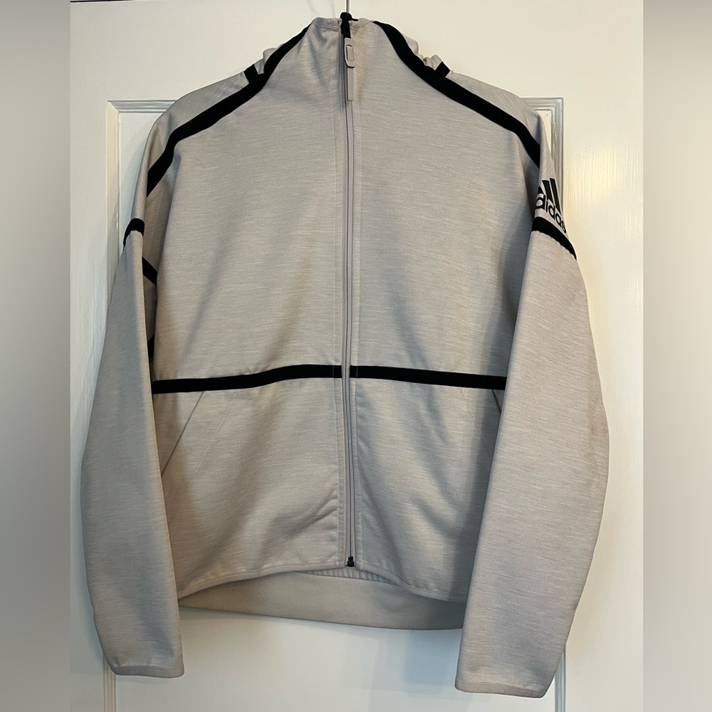 SOLD - adidas Z.N.E. Reversible Jacket Heather Gray Beige Women’s Medium